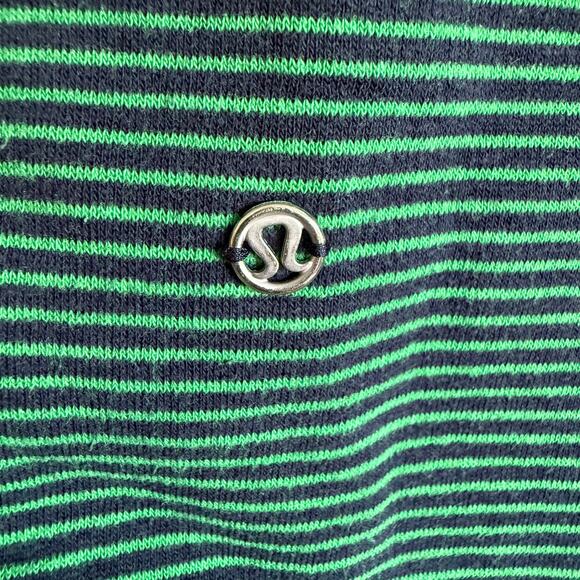 Lululemon Avenue Pullover Sweatshirt SZ 8 Hyper Strip Cozy Funnel Neck Cotton - Picture 6 of 9